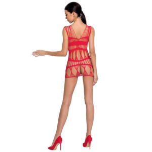 PASSION WOMAN BS089 BODYSTOCKING – RED ONE SIZE