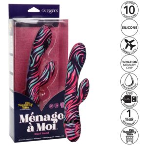 CALEX MENAGE UM VIBRADOR DE VARINHA DUPLA MOI