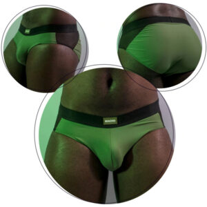 MACHO MS23V CALZONCILLO BRIEF GREEN COLORS L/XL