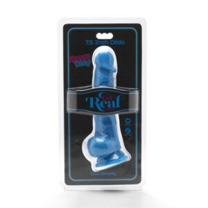 GET REAL – HAPPY DICKS 19 CM COM BOLAS AZUIS