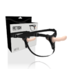 FETISH SUBMISSIVE HARNESS - FLESH SILICONE G-SPOT 12,5 CM