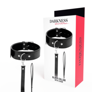 DARKNESS™ – COLAR DE POSTURA COM CORRENTE DE COURO