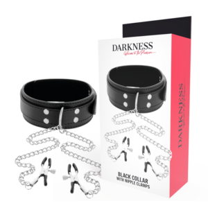 DARKNESS™ – COLAR COM Grampos DE BICO PRETO