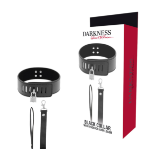 DARKNESS™ – COLAR BDSM COM FECHADURA PRETA