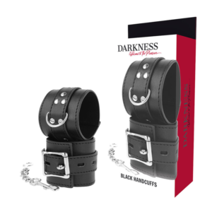 DARKNESS™- ALGEMAS DE COURO PRETO