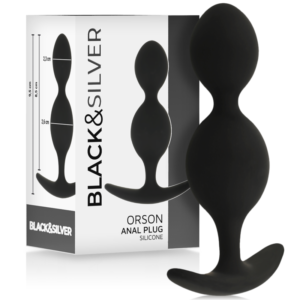 BLACK&SILVER™ – ORSON PLUG SILICONE 2 ONDAS ANAIS 9 CM