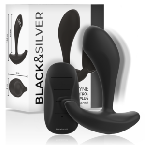 BLACK&SILVER™ – CONTROLE REMOTO DE SILICONE DWAYNE ANAL PLUG