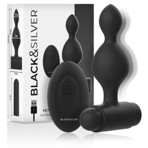 BLACK&SILVER™ – CONTROLE REMOTO DE PLUG ANAL DE SILICONE TUCKER PEQUENO