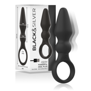 BLACK&SILVER™ – PLUGUE ANAL DE SILICONE PODEROSO OZZY