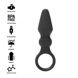 BLACK&SILVER™ – PLUGUE ANAL DE SILICONE PODEROSO OZZY