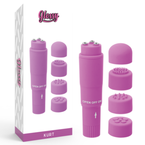 GLOSSY™ – MASSAGER DE BOLSO KURT ROXO