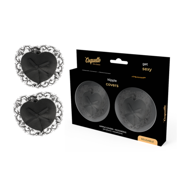 COQUETTE CHIC DESIRE™ - CAPAS DE BICOS DE RENDA PRETA
