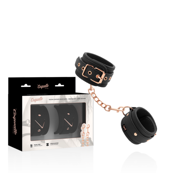 COQUETTE CHIC DESIRE™ - ALGEMAS DE COURO FANTASY VEGAN COM FORRO DE NOPRENE