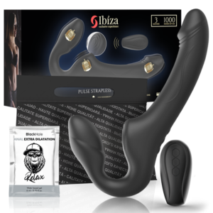 IBIZA – VIBRADOR STRAPLESS COM BOTÃO DE CONTROLE REMOTO