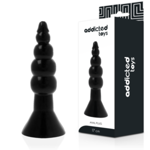 ADDICTED TOYS – PLUG ANAL 17CM PRETO