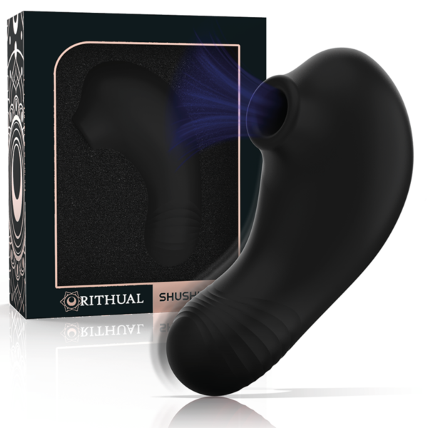 RITHUAL - ESTIMULADOR SHUSHU PRO CLITORAL 2 MOTORES POTENTES PRETO