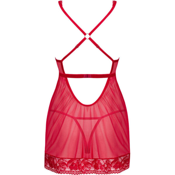 OBSESSIVE - LACELOVE BABYDOLL & THONG VERMELHO XS/S - Image 6