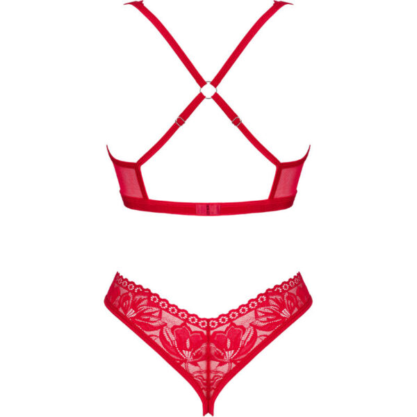 OBSESSIVE - LACELOVE CUPLESS DUAS PEÇAS CONJUNTO VERMELHO XS/S - Image 7
