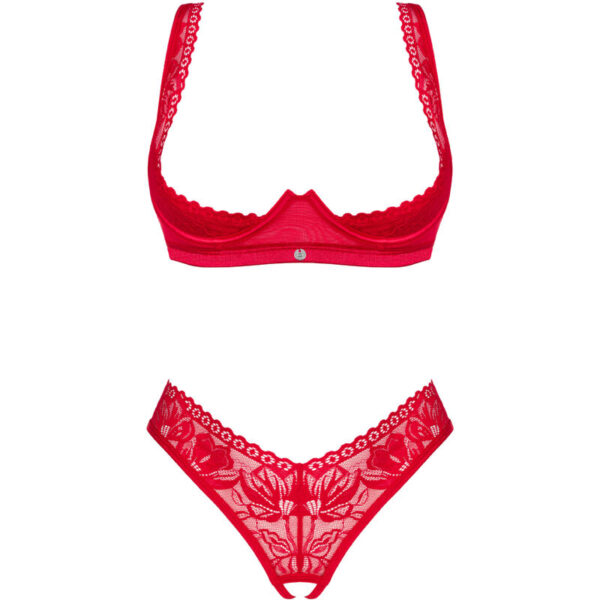 OBSESSIVE - LACELOVE CUPLESS DUAS PEÇAS CONJUNTO VERMELHO XS/S - Image 6