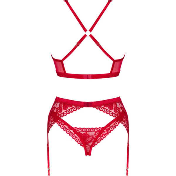 OBSESSIVE - LACELOVE TRÊS PEÇAS CONJUNTO VERMELHO XS/S - Image 7