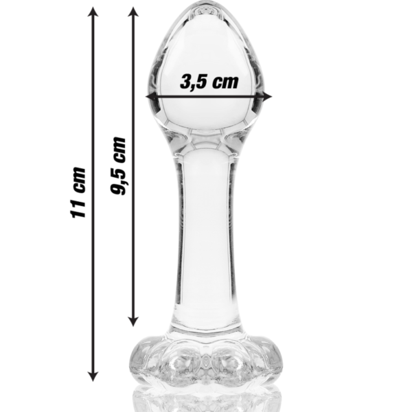 NEBULA SERIES BY IBIZA™ - MODELO 2 ANAL PLUG VIDRO BOROSILICADO 11 X 3,5 CM TRANSPARENTE - Image 4