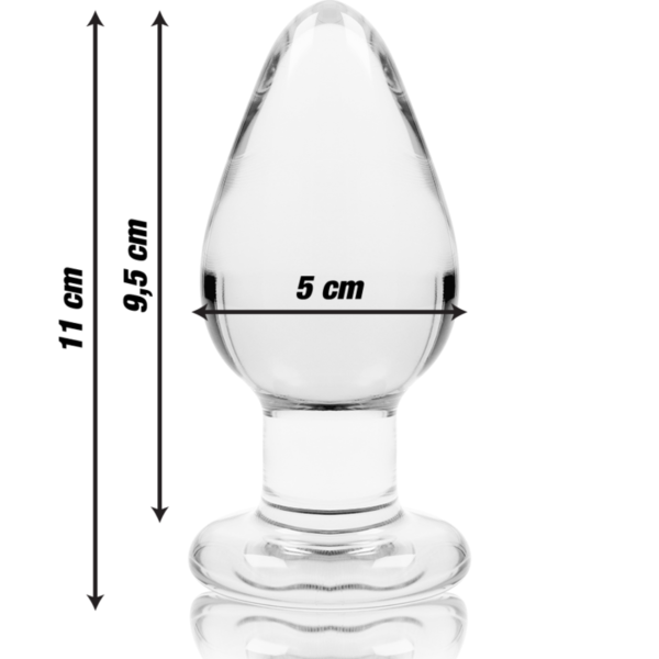 NEBULA SERIES BY IBIZA™ - MODELO 3 ANAL PLUG VIDRO BOROSILICADO 11 X 5 CM TRANSPARENTE - Image 4