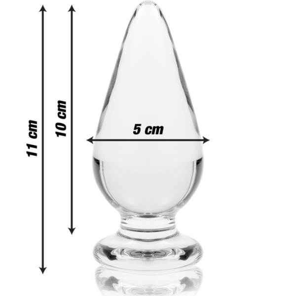 NEBULA SERIES BY IBIZA™ - MODELO 4 ANAL PLUG VIDRO BOROSILICADO 11 X 5 CM TRANSPARENTE - Image 4