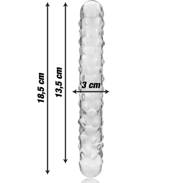 NEBULA SERIES BY IBIZA - MODELO 15 DILDO VIDRO BOROSILICADO 18,5 X 3 CM TRANSPARENTE - Image 4