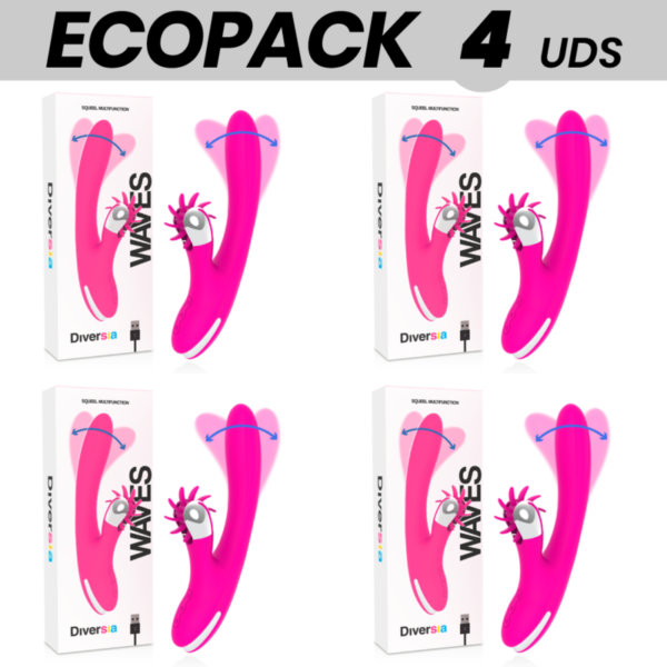 DIVERSIA - ECOPACK 4 UDS BUNNY WAVES 24 CM