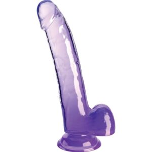 KING COCK CLEAR – DILDO COM TESTÍCULOS 20,3 CM ROXO