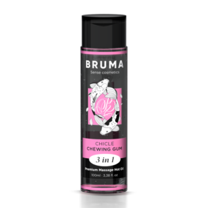 BRUMA – ÓLEO DE MASSAGEM PREMIUM EFEITO CALOR SABOR GOMA 3 EM 1 – 100 ML