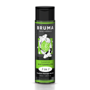 BRUMA – ÓLEO DE MASSAGEM PREMIUM EFEITO CALOR SABOR MELANCIA 3 EM 1 – 100 ML