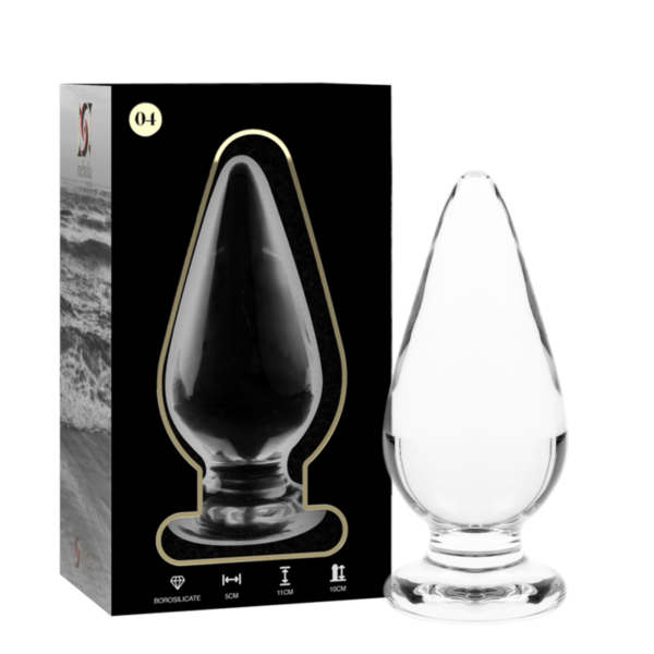 NEBULA SERIES BY IBIZA™ - MODELO 4 ANAL PLUG VIDRO BOROSILICADO 11 X 5 CM TRANSPARENTE - Image 2