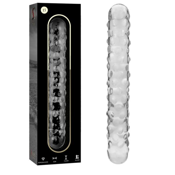 NEBULA SERIES BY IBIZA - MODELO 15 DILDO VIDRO BOROSILICADO 18,5 X 3 CM TRANSPARENTE - Image 2