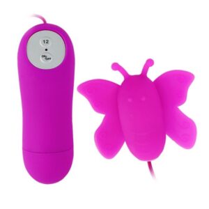 BAILE – ESTIMULADOR CLITORIS BUTTERFLY LOVE EGGS 12 VELOCIDADES LILAC CONTROLE REMOTO