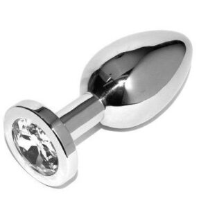 METALHARD ANAL PLUG DIAMOND CLEAR PEQUENO 5,71cm