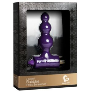 ESTIMULADOR ANAL PETITE SENSATIONS BUBBLES – ROCKS OFF- ROXO