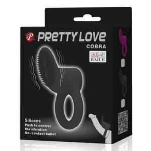 ANEL VIBRANTE PRETTY LOVE COBRA – PRETO