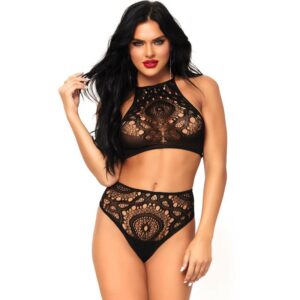 CONJUNTO LEG AVENUE 2 PEÇAS TOP E CALCINHA M/L