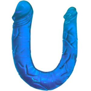 BAILE – DOUBLE DONG DILDO DUPLO AZUL