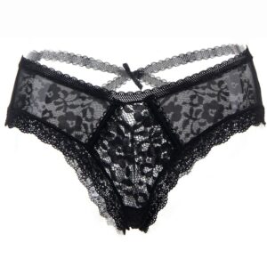 CALÇAS DE RENDA FLORAIS QUEEN LINGERIE S / M