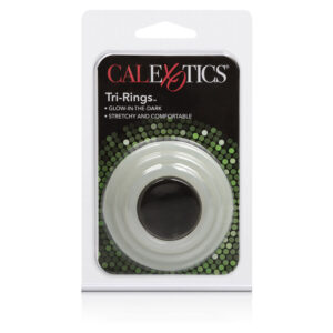 CALEX TRI-RINGS brilham no escuro