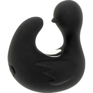 BLACK&SILVER™- DEDAL DE PATO ESTIMULANTE DE SILICONE RECARREGÁVEL DUCKYMANIA