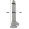 COCK MILLER DENSIDADE DE SILICONE COCKSIL PRETO 24 CM - Image 3