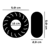 POWERING™ - ANEL PARA O PÉNIS SUPER FLEXÍVEL E RESISTENTE 5CM PR08 TRANSPARENTE - Image 4