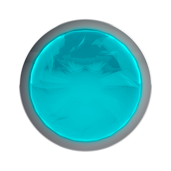 COQUETTE CHIC DESIRE -  ANAL PLUG METAL AZUL COR TAMANHO M 3,5 X 8 CM - Image 4