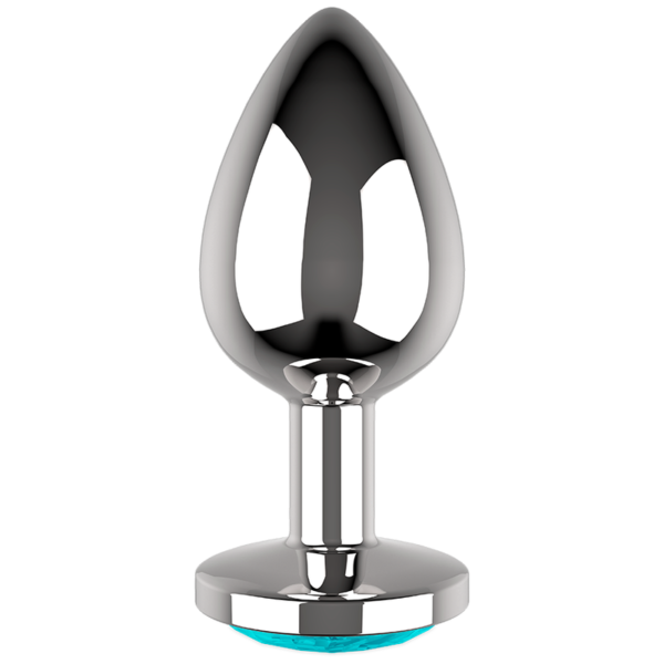 COQUETTE CHIC DESIRE -ANAL PLUG METAL AZUL COR TAMANHO L 4 X 9 CM - Image 3