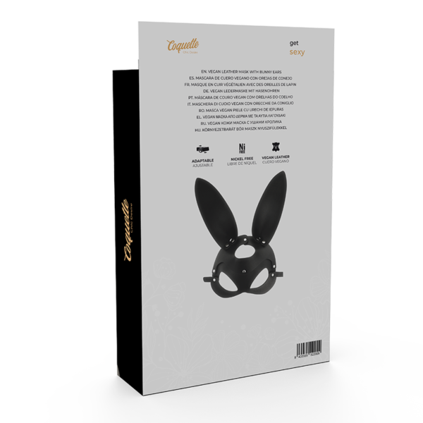 COQUETTE CHIC DESIRE™ - MÁSCARA DE COURO VEGANO COM ORELHAS DE COELHO - Image 6