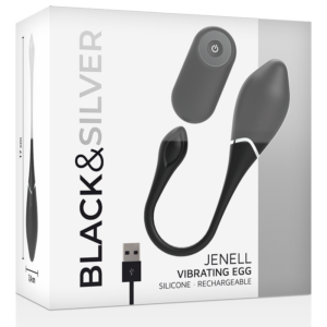 BLACK&SILVER™- OVO VIBRATÓRIO RECARREGÁVEL JENELL