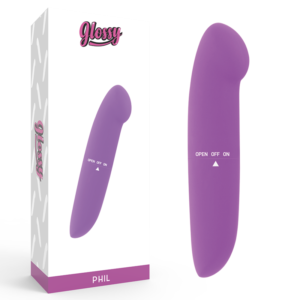 GLOSSY – VIBRADOR PHIL ROXO